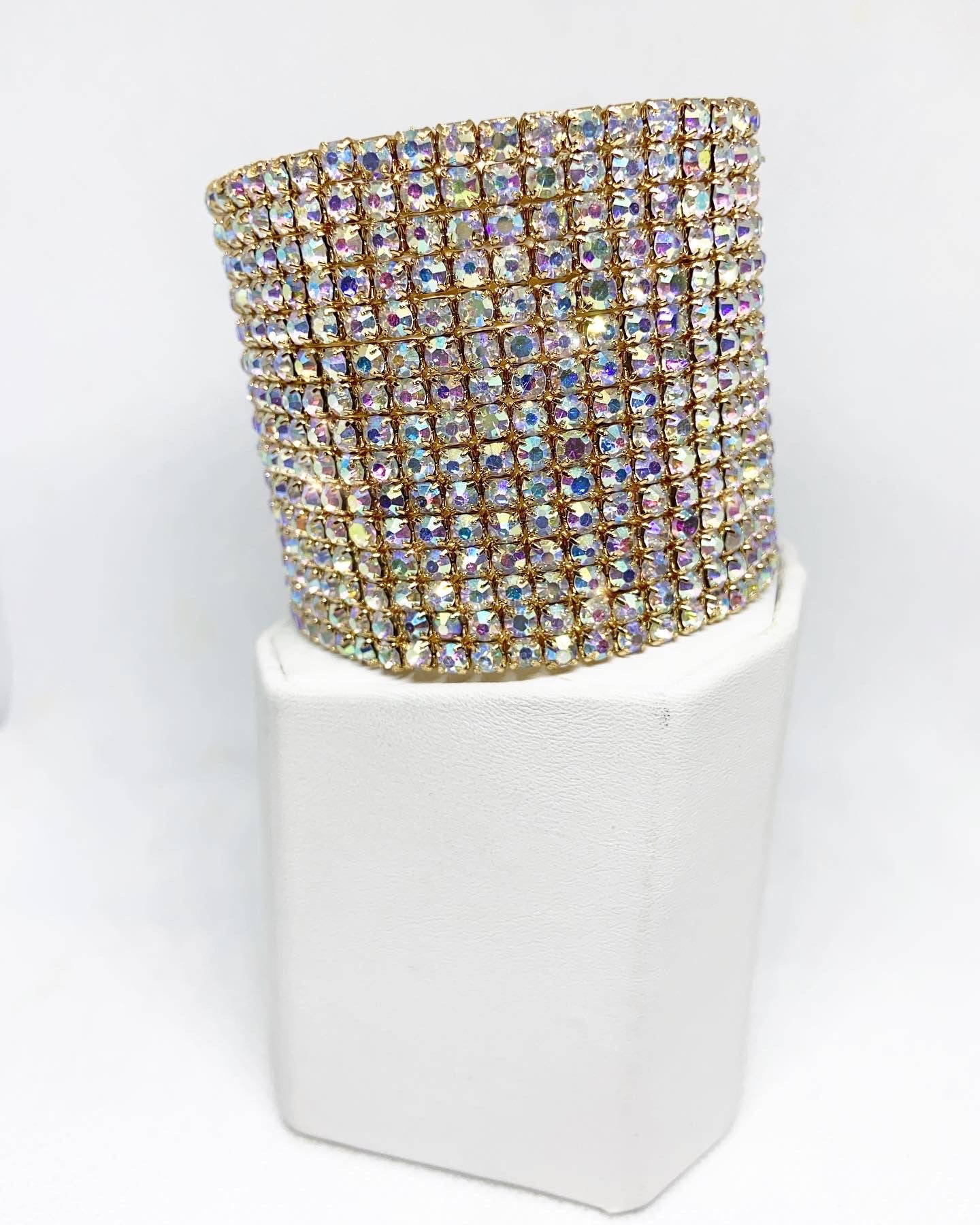 BA19 15 ROW GOLD TONE